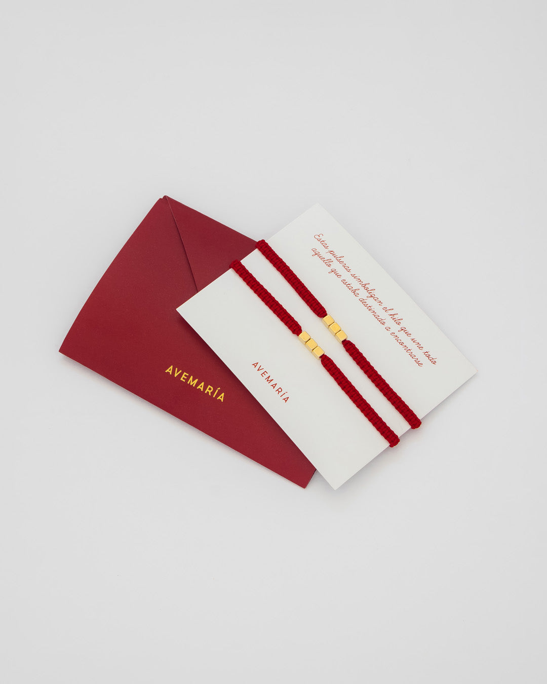 Set X2 Pulseras Cubo Rojo