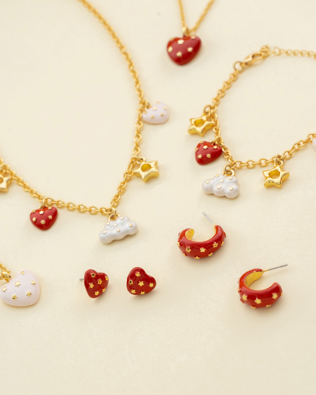 Collar Multicharms Nube