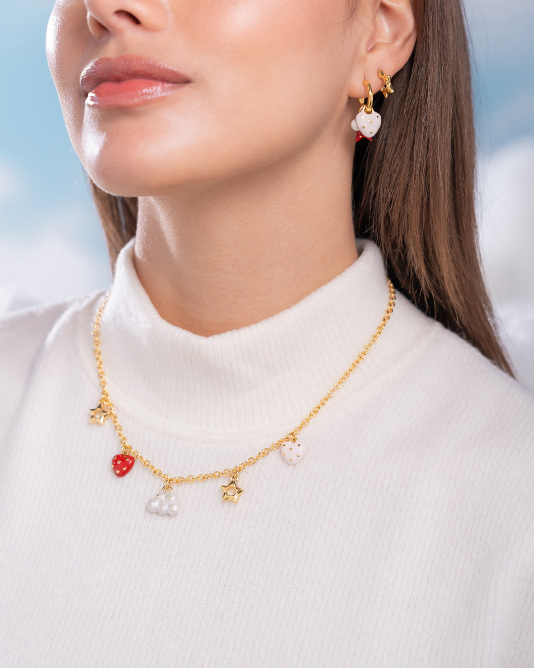 Collar Multicharms Nube