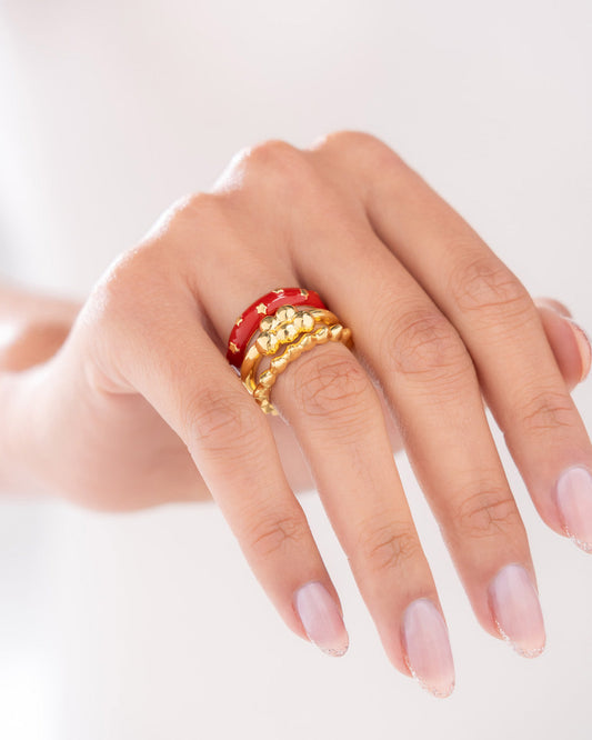 Set X3 Anillos Estrella Nube