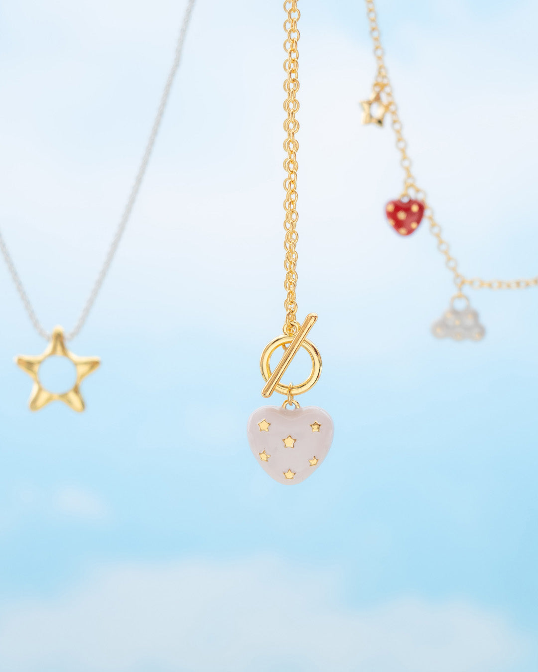 Collar Broche Corazón Estrella