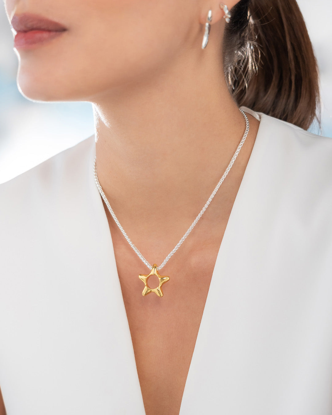 Collar Estrella Silueta Maxi