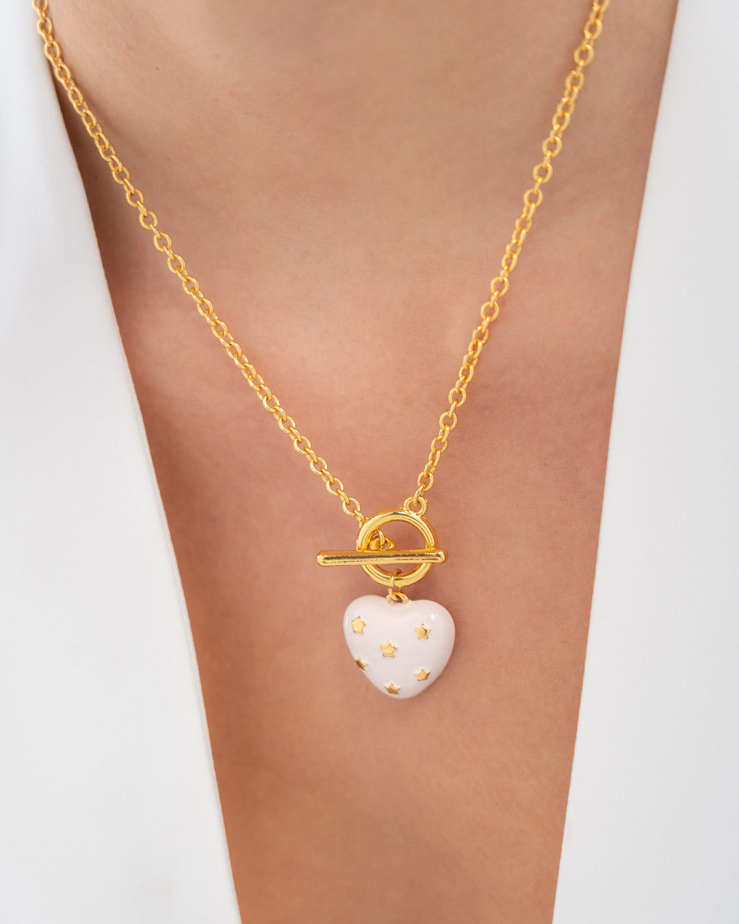 Collar Broche Corazón Estrella