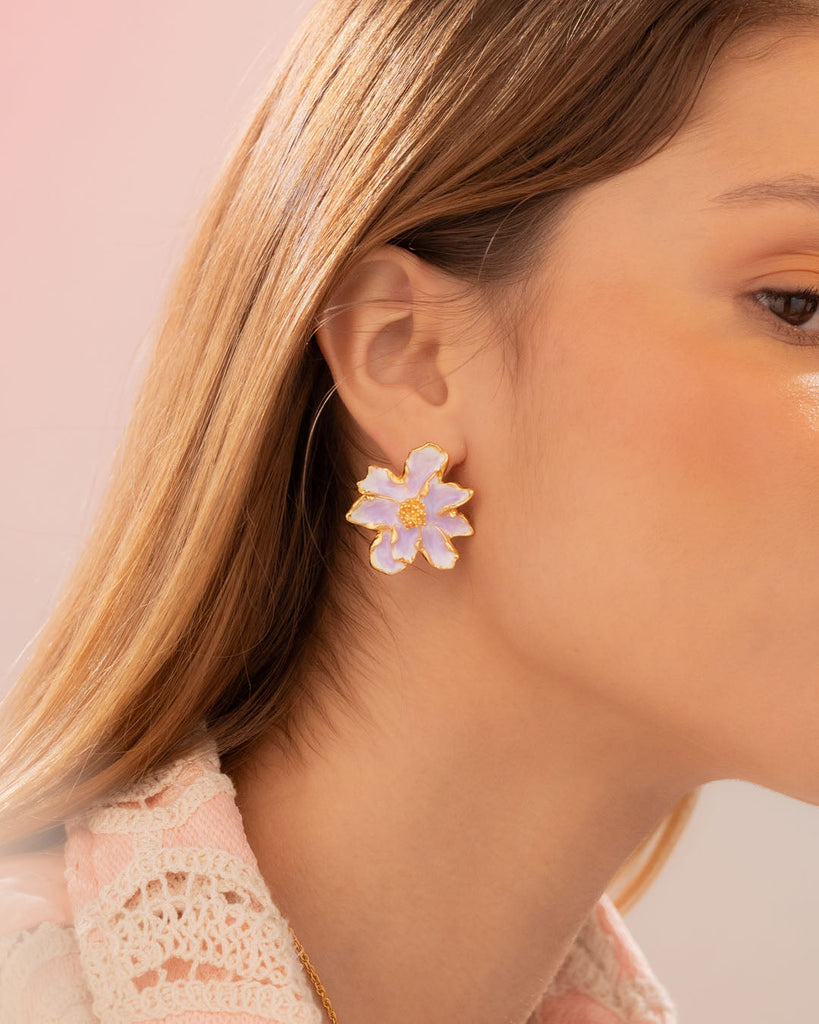 Aretes Flor Maxi