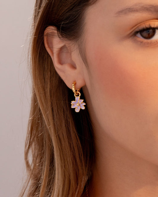 Aretes 2 En 1 Flor