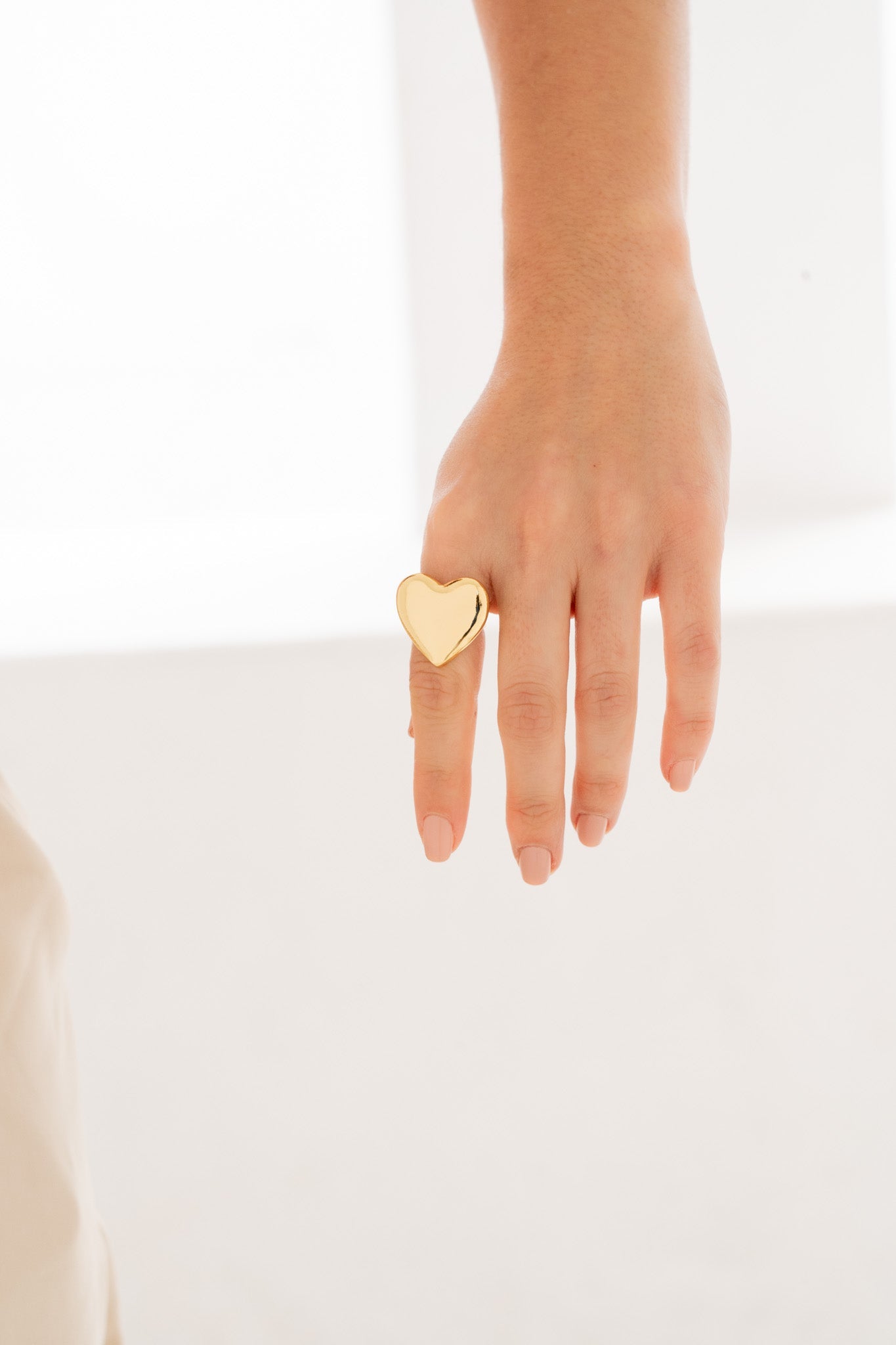 Anillo Corazón Liso plateado Graduable By Jose y Cami