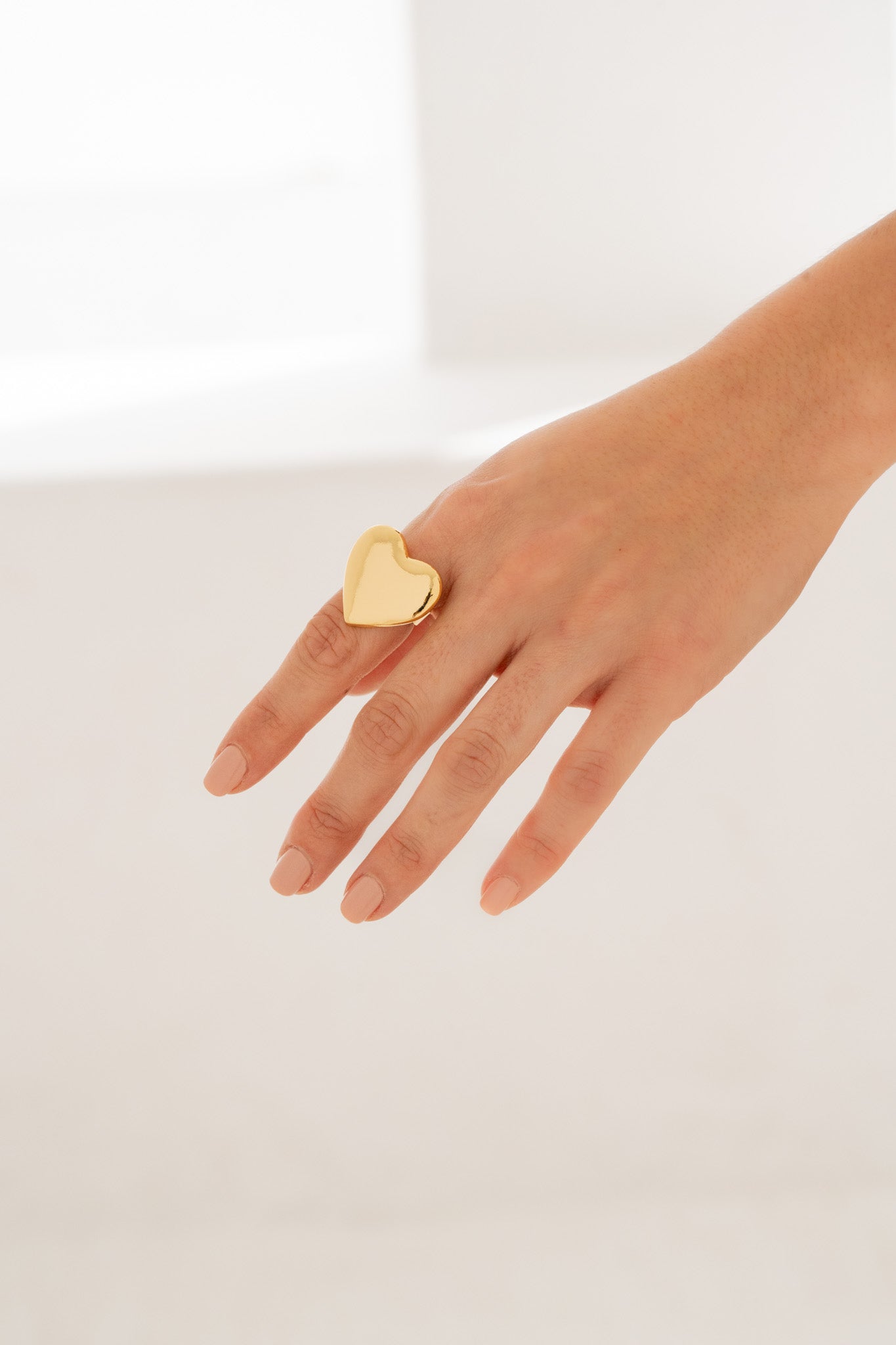 Anillo Corazón Liso plateado Graduable By Jose y Cami