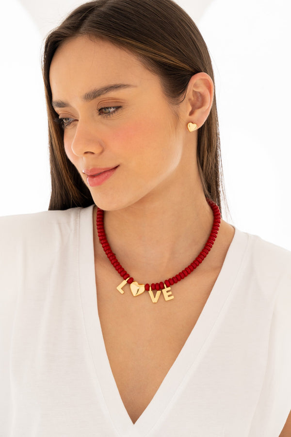 Collar Letras Love By Jose y Cami