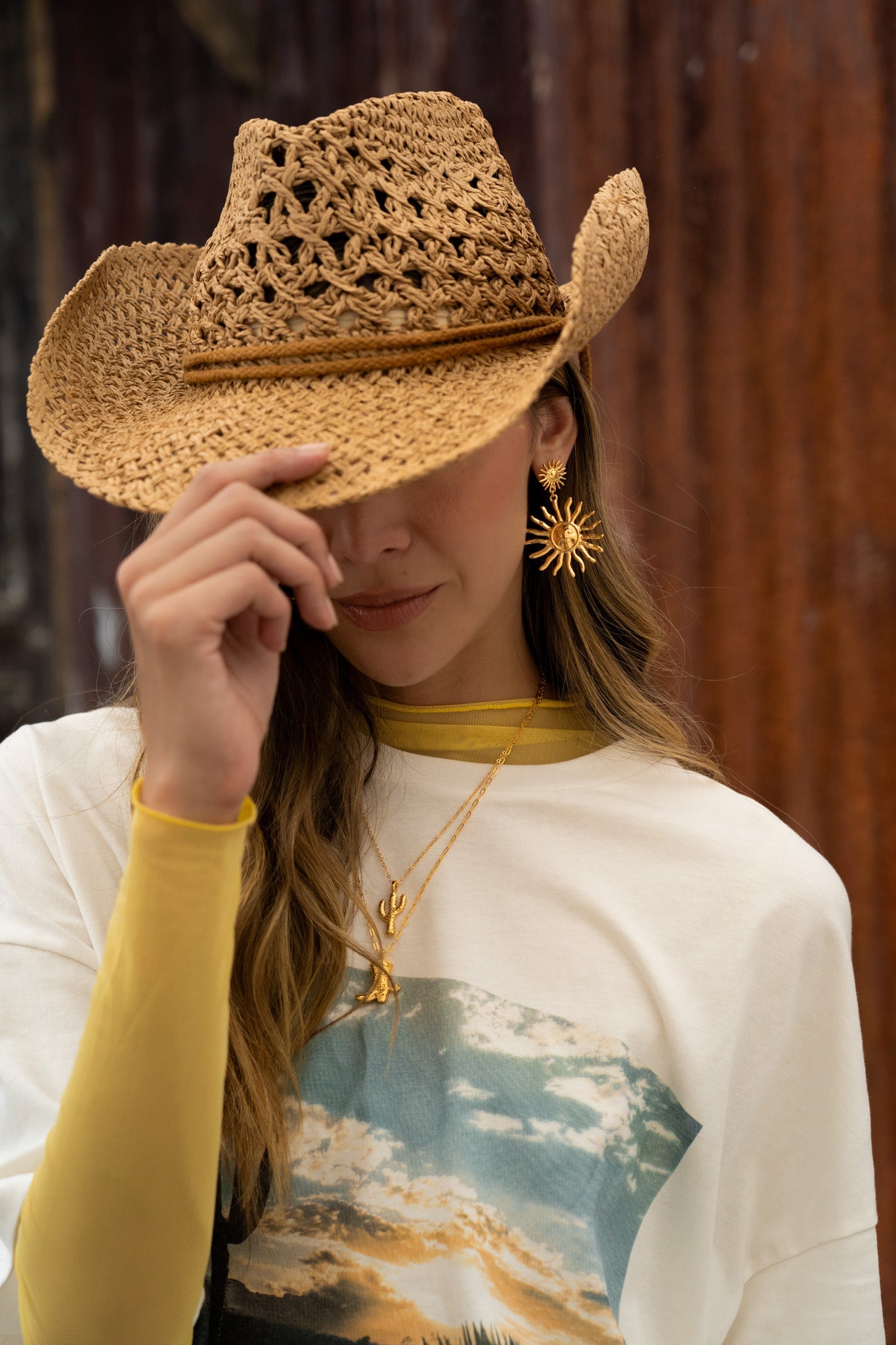 Aretes Maxi Duo Sol