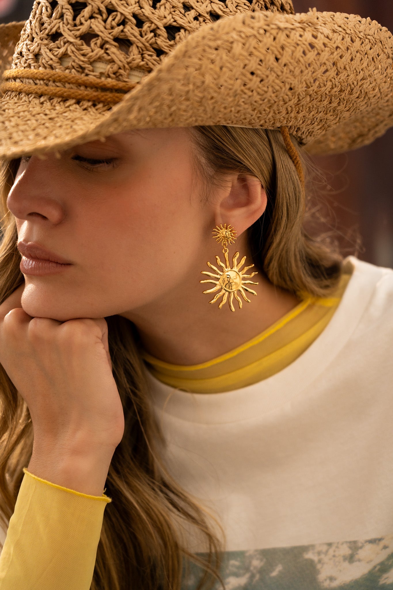 Aretes Maxi Duo Sol