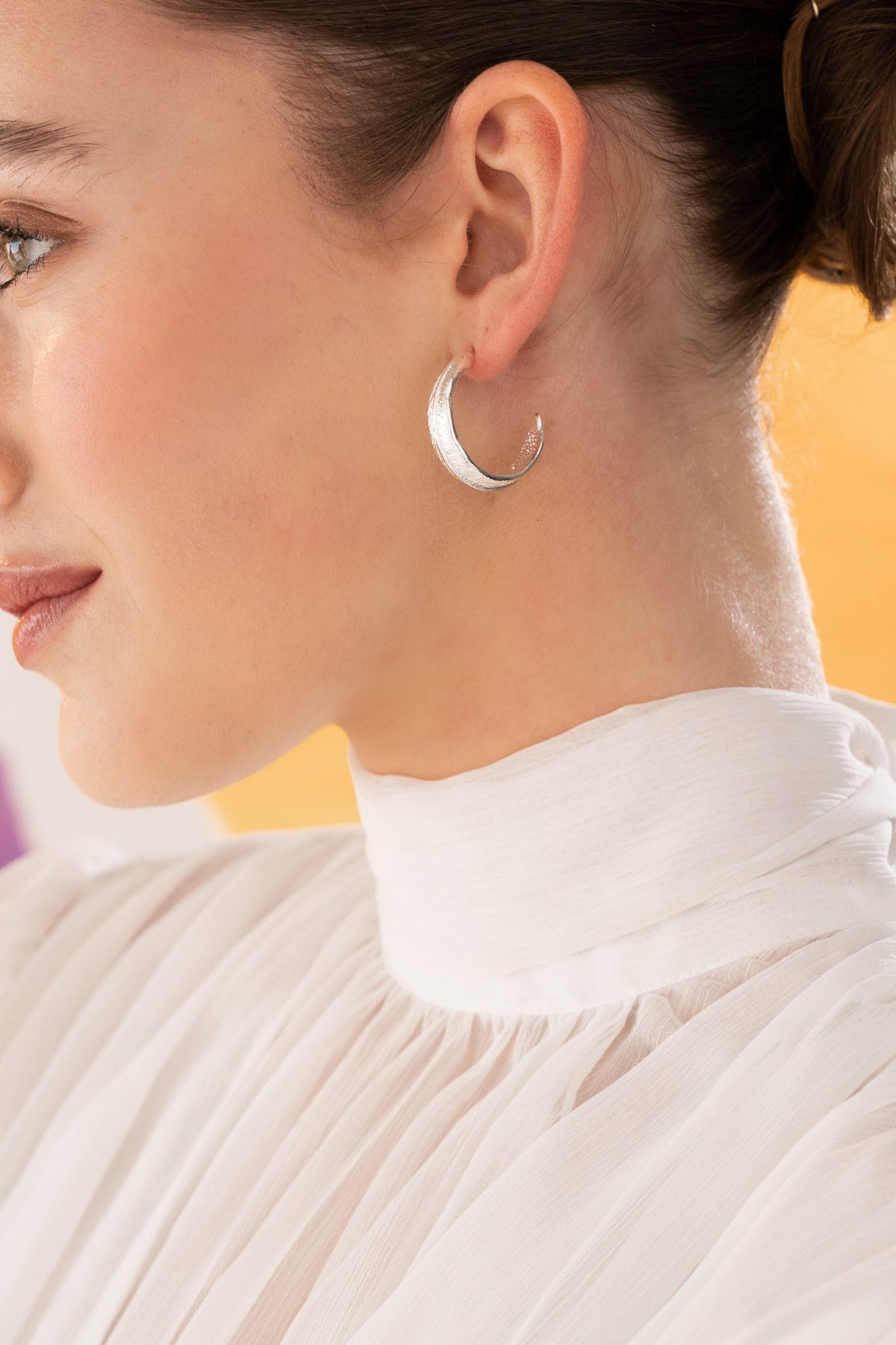 Aretes Hoja Plata