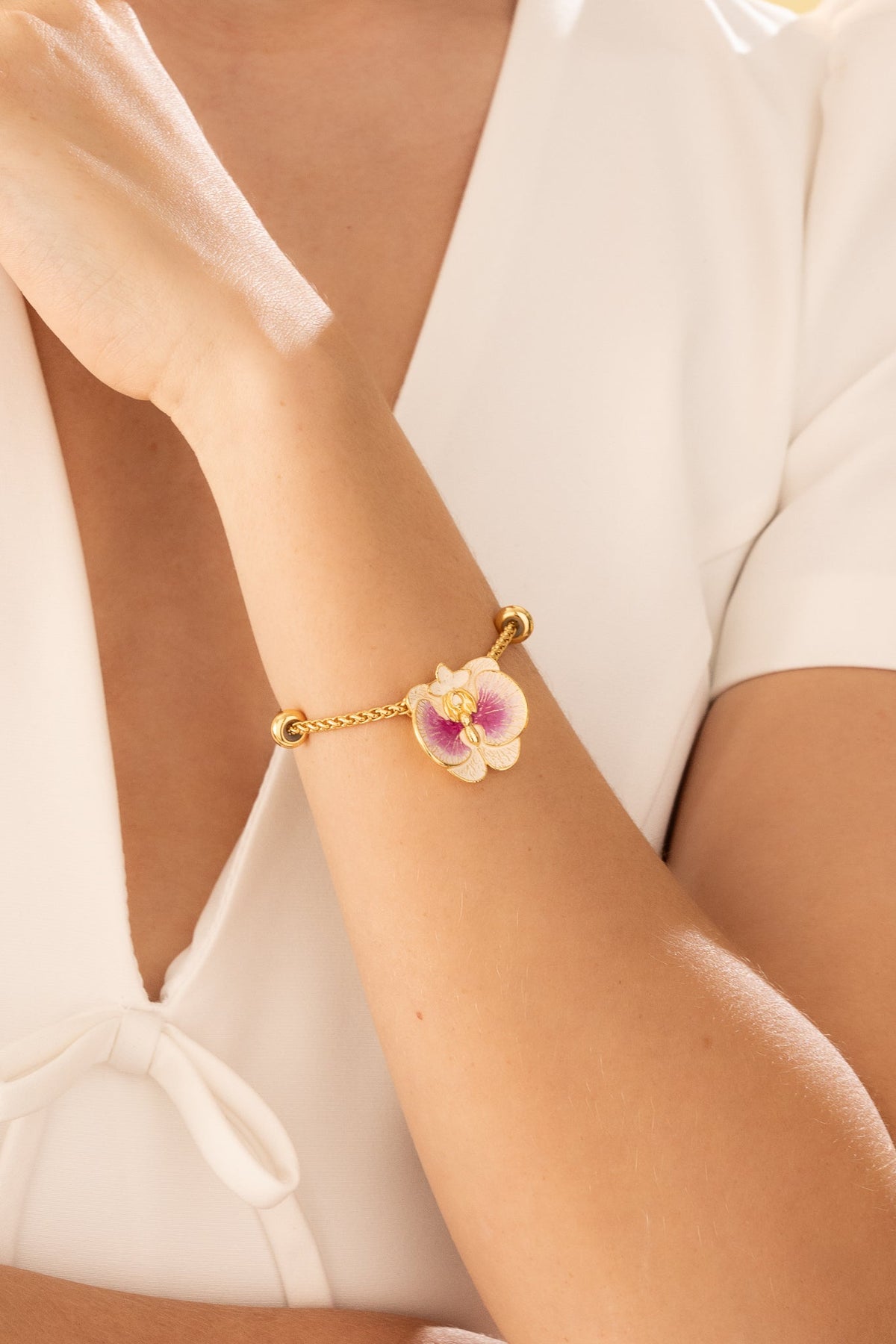 Set Pulsera Cayena Morada + Aretes