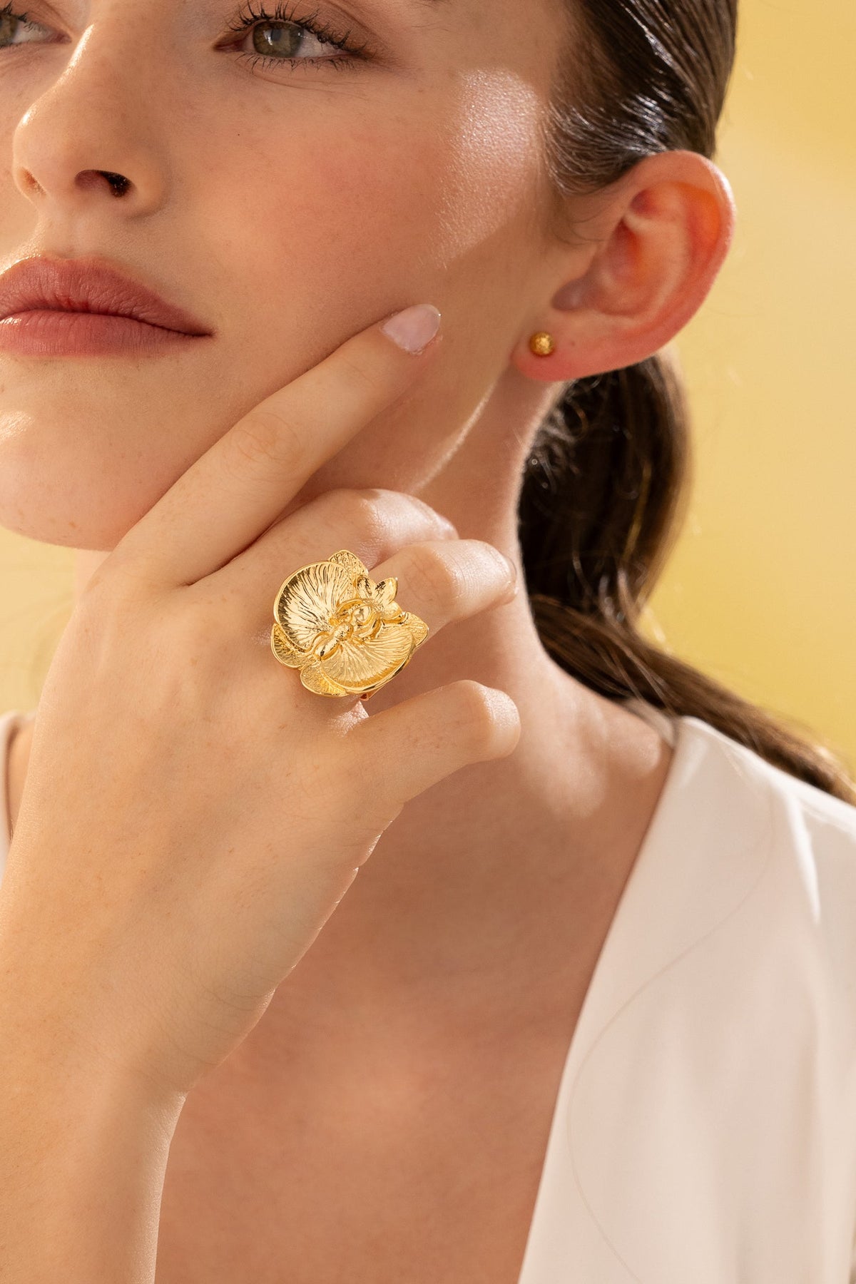 Anillo Orquídea Graduable