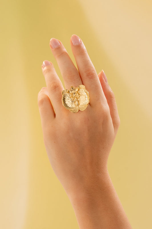 Anillo Orquídea Graduable
