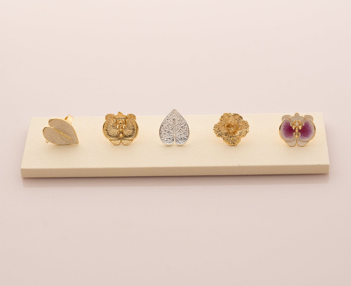 Anillo Anturio Blanco Graduable