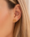 Aretes Corazón Lazo