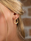 Aretes Gota Lazo Gold