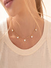 Cadena Multicorazones blanco