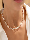Choker + Aretes silver