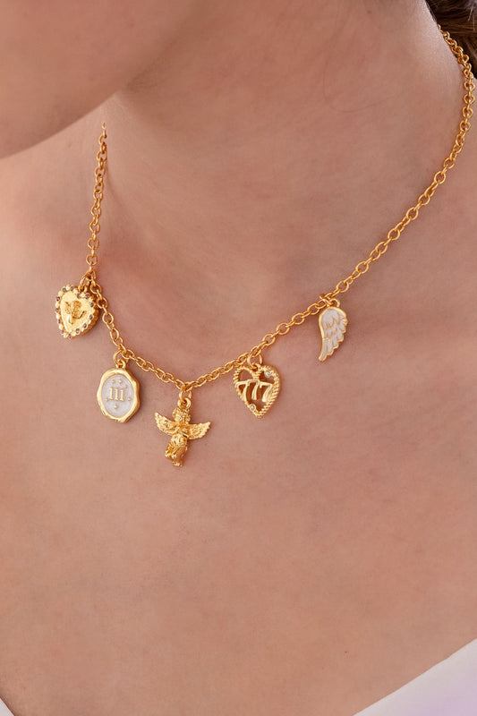 Collar Multicharms Mi Ángel Guardián