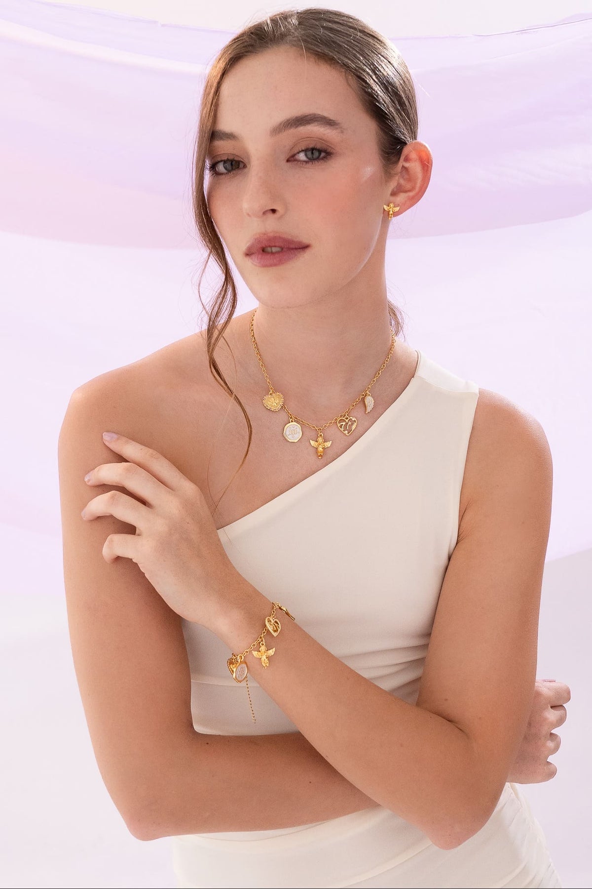 Collar Multicharms Mi Ángel Guardián