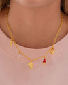 Collar Multicharms Candy + Aretes