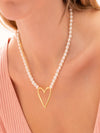 Collar Perlas Corazón Bold