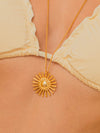 Collar Sol Destellos + Aretes Sol