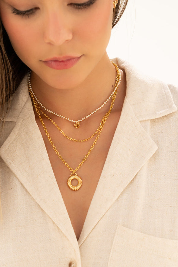 Set Collar Donas + Aretes