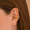 Earcuff Lazo Doble gold