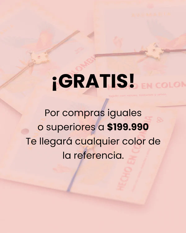 Pulsera mapa de Colombia