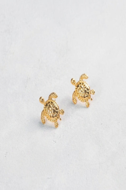 Aretes tortuga dorado