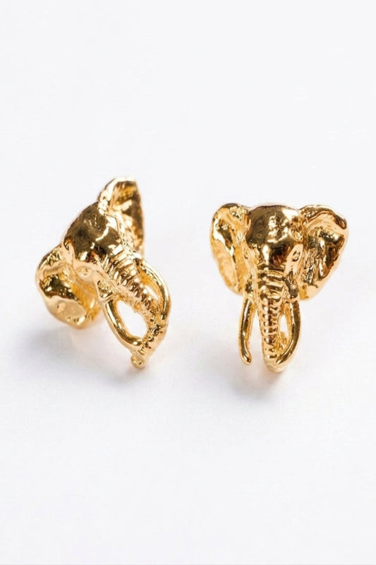 Aretes elefante dorados