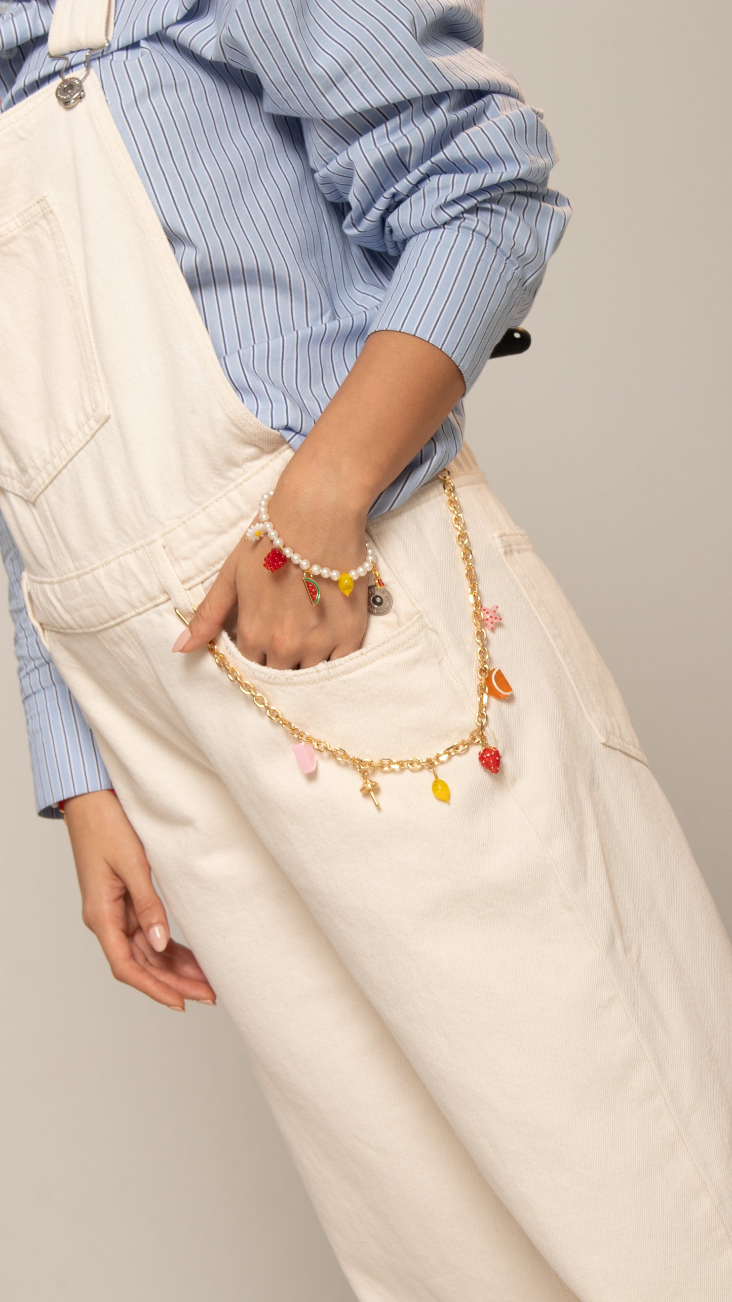Bag Charm Cadena Frutas