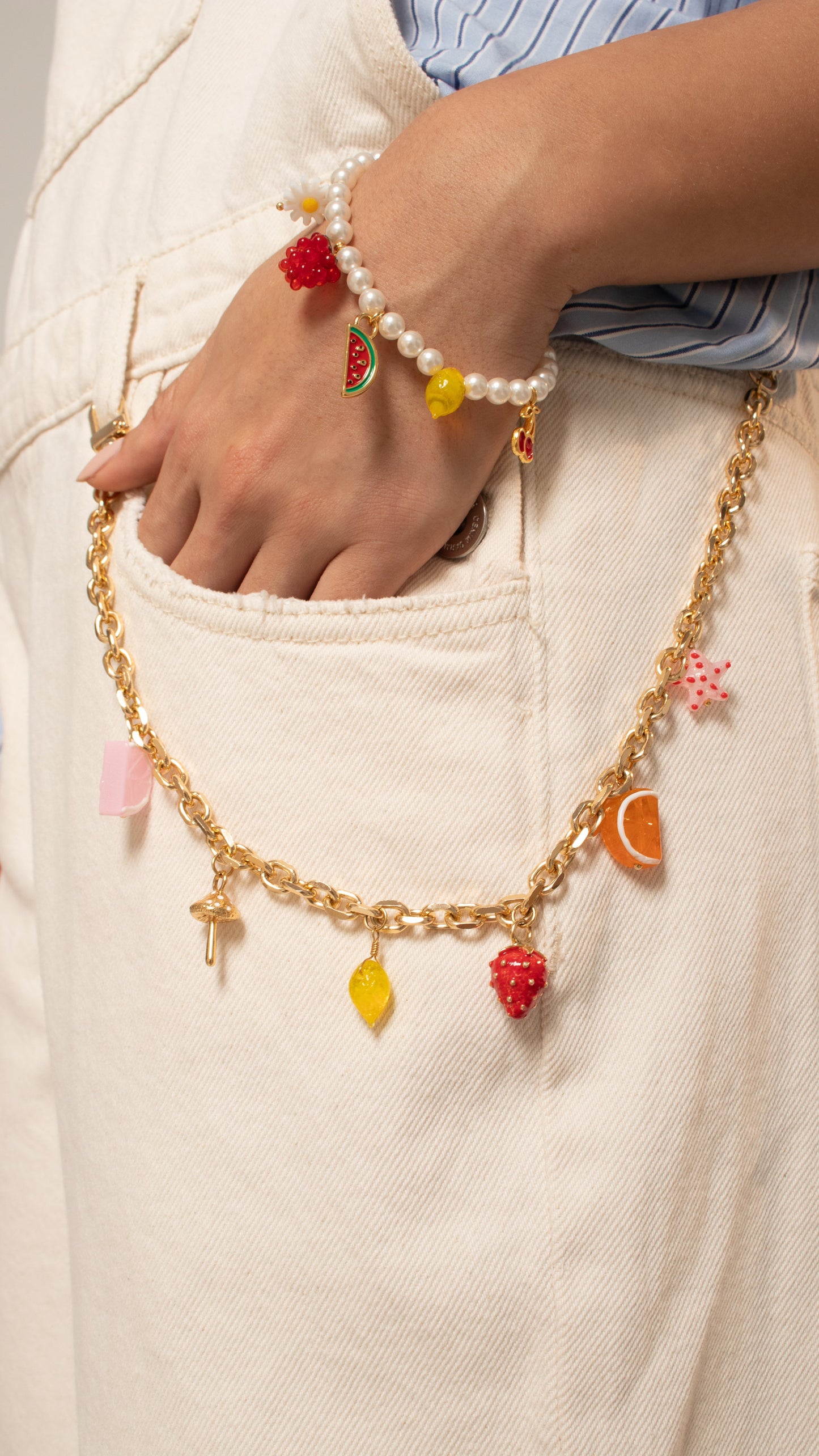 Bag Charm Cadena Frutas