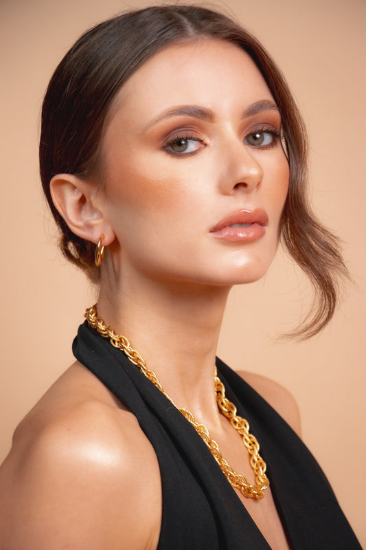 Collar trenzado luxe