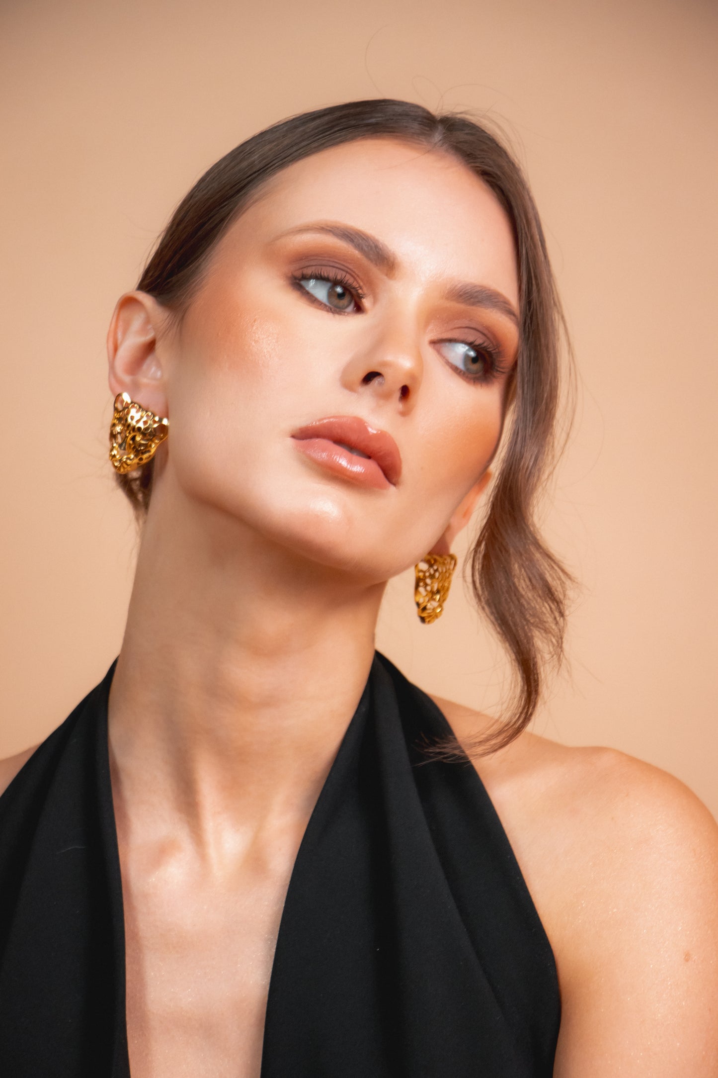 Aretes tigre chic dorado