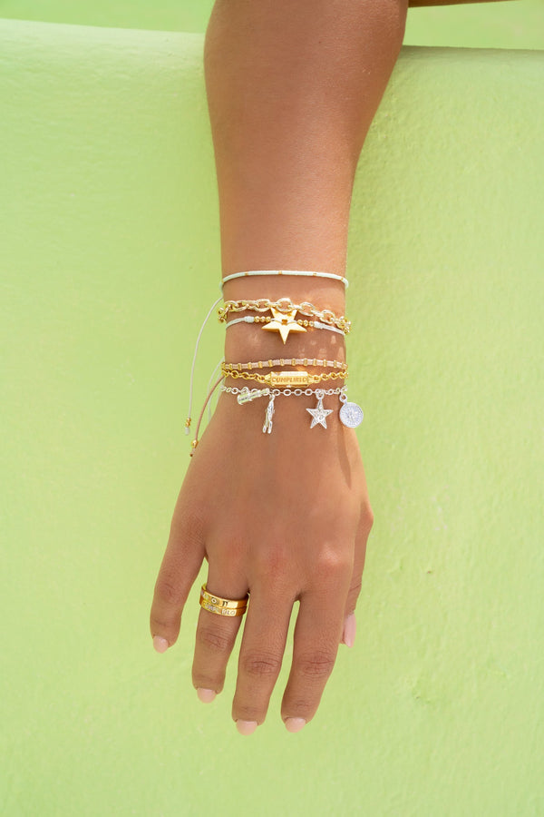 Pulsera Dijes Alcanzar Las Estrellas silver By Issa Vásquez