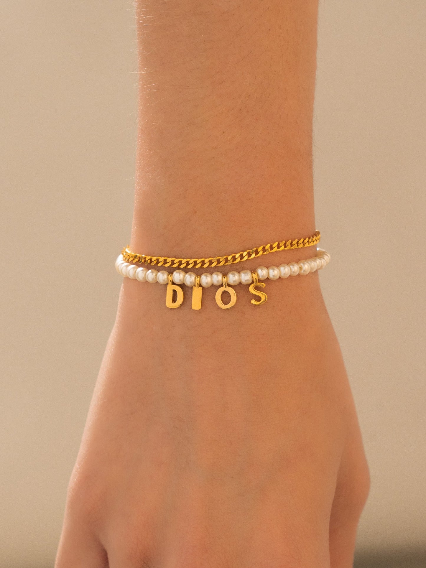 Pulsera Perla Dios