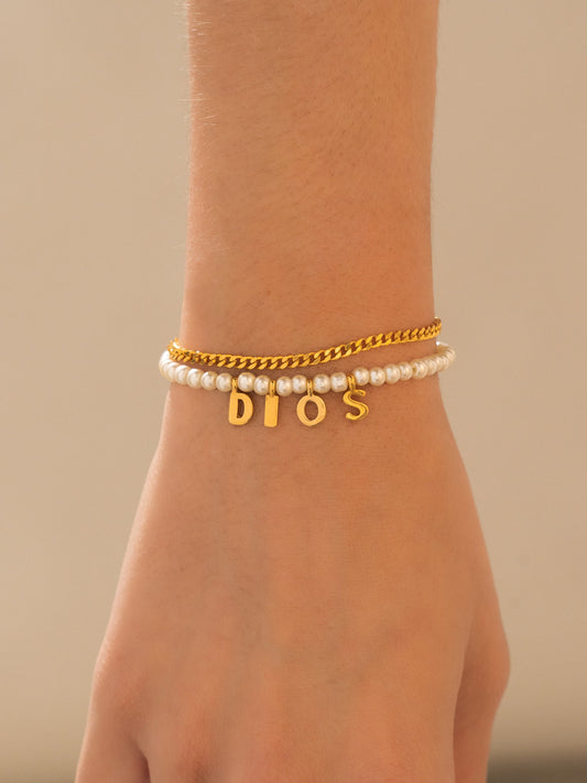 Pulsera Perla Dios