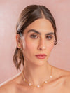 Set Collar Made Of Luck + Aretes Trebol AVEMARÍA X TERS blanco