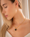 Set Collar + Aretes Huellas