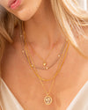 Set X2 Collares Manito Perla + Aretes