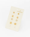 Set X4 Aretes Estrella Perla