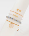 Set X4 Pulseras Intución Cristal + Aretes