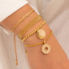Set X5 Pulseras Eclipse + Aretes