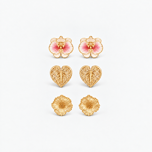 Set X3 Aretes Flores