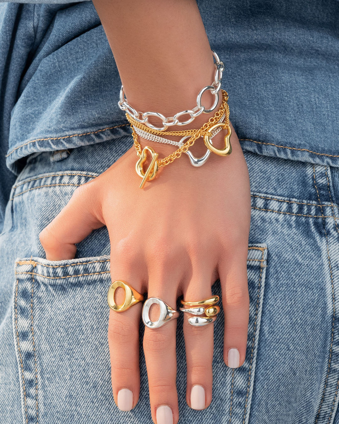 Anillo Ovalo Plata Talla 7