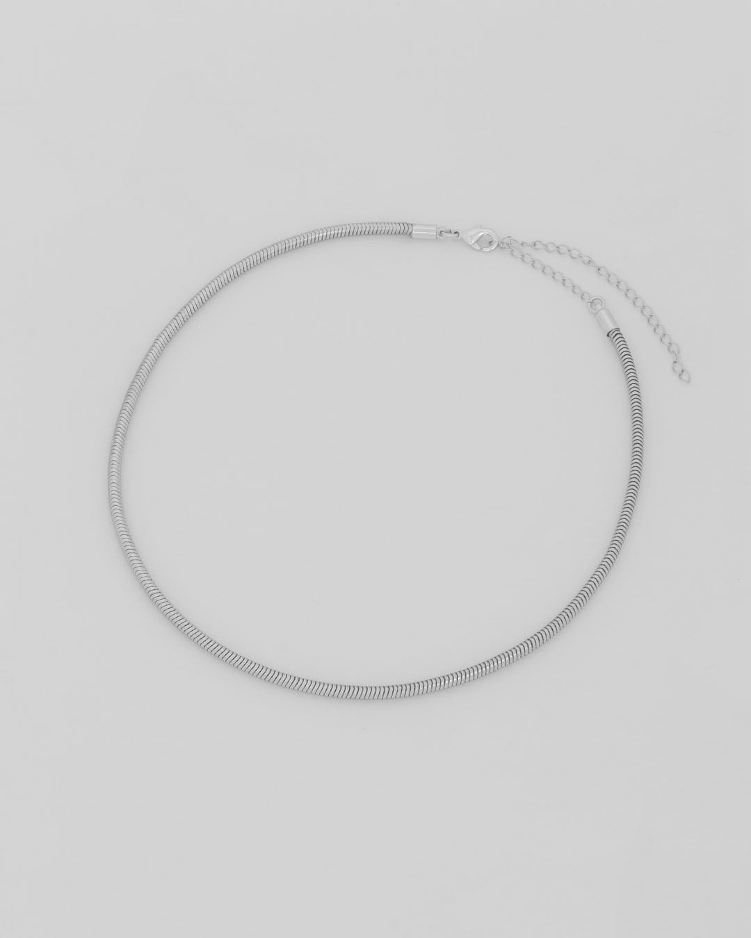 Collar  Cadena Snake Plata