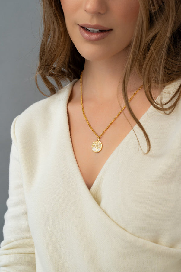 Set Collar Aretes Arbol de la Vida + Aretes